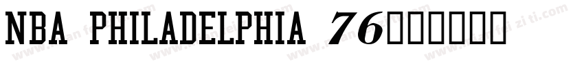 NBA Philadelphia 76字体转换